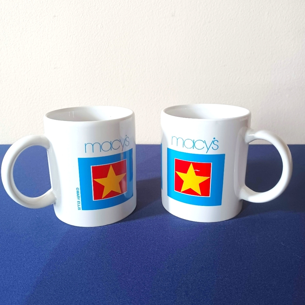 Vintage Macy's Souvenir Coffee Mugs, Lot of (2)
